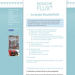 Le projet DoucheFLUX - DoucheFLUX
