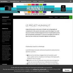 4 – Humanlit : littératies et humanités numériques
