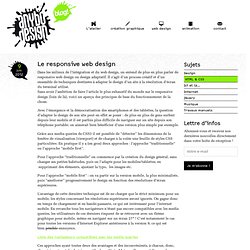 Le responsive web design - Anybodesign