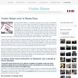 Le Roma Pass et Vatican Card