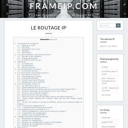 Le routage IP - FRAMEIP.COM