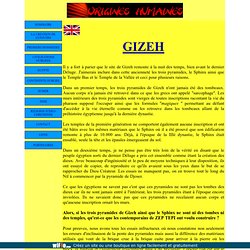 le site de Gizeh