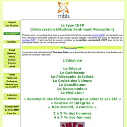 Le site des INFP (profil MBTI)