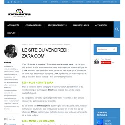 Le site du Vendredi : Zara.com