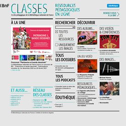 BnF classes : le site de ressources pédagogiques