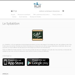 Pit&Pit - SyllabSon, appli de reconnaissance des sons dans un mot