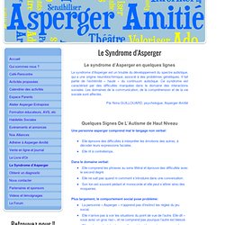 Le Syndrome d'Asperger - Asperger Amitié