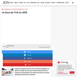 Le taux de TVA en 2018
