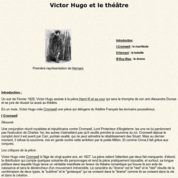 Le théâtre de Victor Hugo