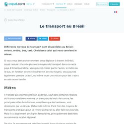 Le transport au Brésil, Transports au Brésil