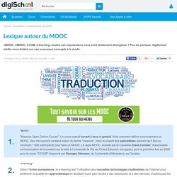 Le vocabulaire des MOOC