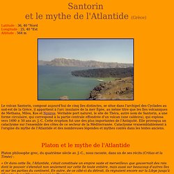 Le volcan Santorin