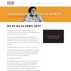 L'intant Beckett du 09.04 au 16.04.19 IDNG