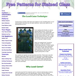 Lead Came Tutorial for Stained Glass Work