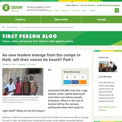 Oxfam America Blog » Blog Archive » As new leaders emerge from t
