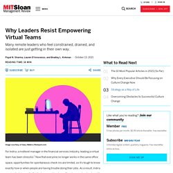 Why Leaders Resist Empowering Virtual Teams