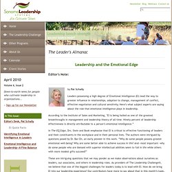 Leadership and the Emotional Edge