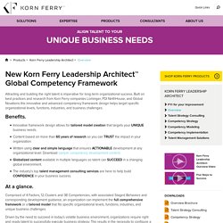 Korn Ferry Leadership Architect™ Global Competency Framework