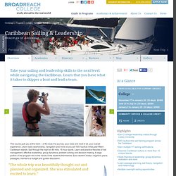 Caribbean Sailing & Leadership Overview