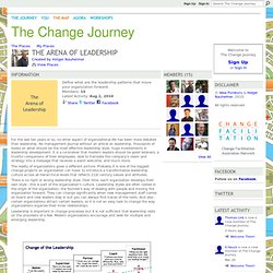 The Arena of Leadership - The Change Journey
