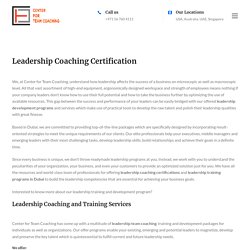 Leadership development Training programs
