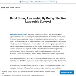 Build Strong Leadership By Doing Effective Leadership Surveys!