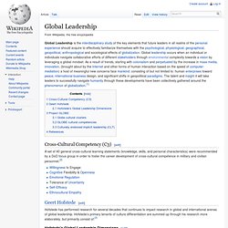 Global Leadership and Organizational Behavior Effectiveness Research Project