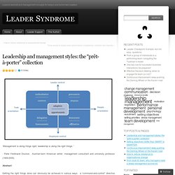 Leadership and Management Styles