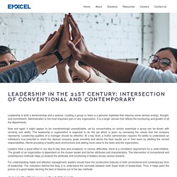 Effective Leadership in 21st Century Organizations - Emxcel