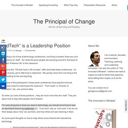 “EdTech” is a Leadership Position