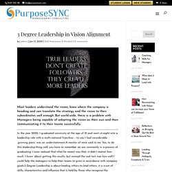 3 Degree Leadership in Vision Alignment