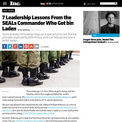 7 Leadership Rules From the SEALs Commander Who Got bin Laden