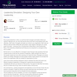 Leadership Simulation: Designing Your Own Leadership