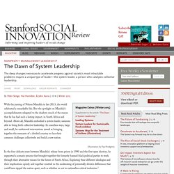 The Dawn of System Leadership