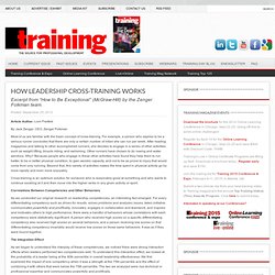 How Leadership Cross-Training Works