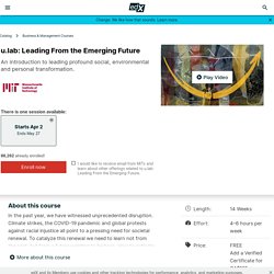 u.lab: Leading From the Emerging Future