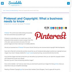 Pinterest and Copyright: What a business needs to know