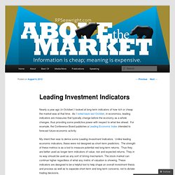 Leading Investment Indicators