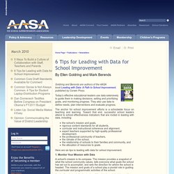 6 Tips for Leading with Data for School Improvement