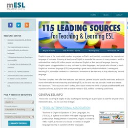 115 Leading Sources for Teaching & Learning ESL – Masters in ESL