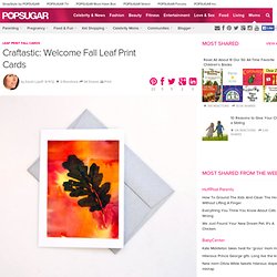 Leaf Print Fall Cards