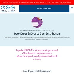 Door Drops & Door to Door Leaflet Delivery