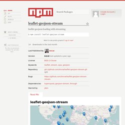 leaflet-geojson-stream