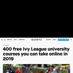 400 free Ivy League courses you can take online right now