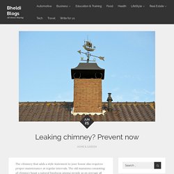 Leaking chimney? Prevent now