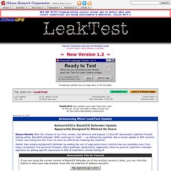 Firewall Leakage Tester  