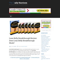 Lean Belly Breakthrough Review Does Lean Belly Breakthrough Work?
