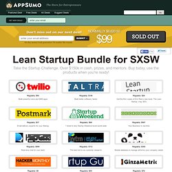 Lean Startup Bundle for SXSW for $99 ($6,620 value)