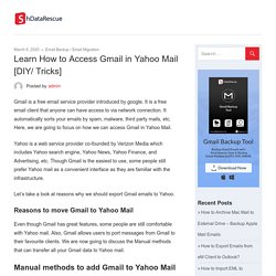 Learn How to Access Gmail in Yahoo Mail [DIY/ Tricks]