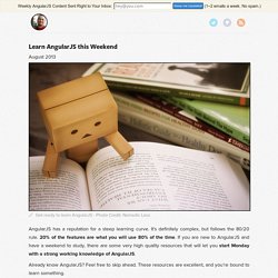 Learn AngularJS this Weekend